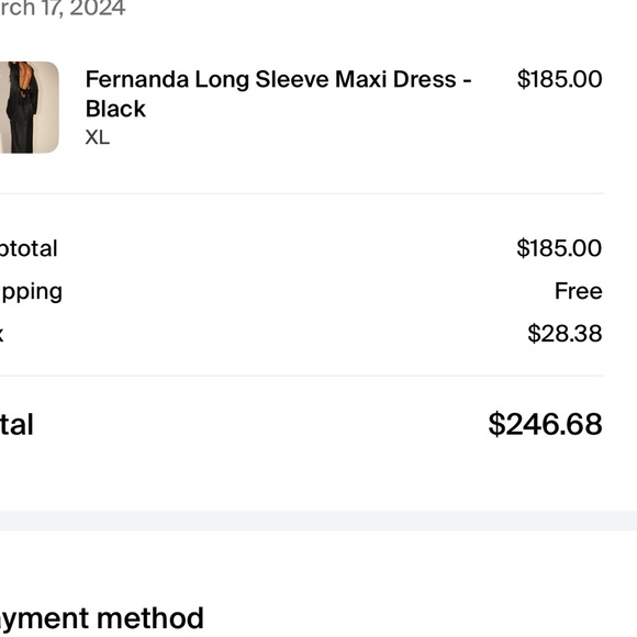 MESHKI BLACK SATIN DRESS - Picture 10 of 10